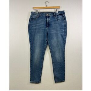 Casual Classic Sonoma Womens 16R Blue Skinny High Rise Stretch Denim Jeans